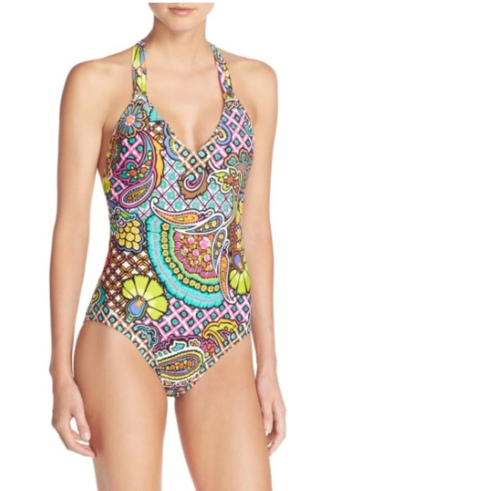 TRINA TURK Madagascar Racerback one-piece Swimsuit